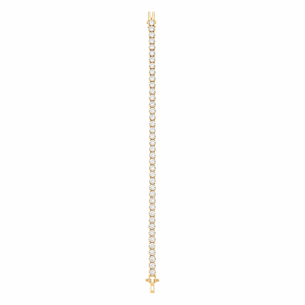 3 ct Lab Grown Tennis Bracelet Round Setting