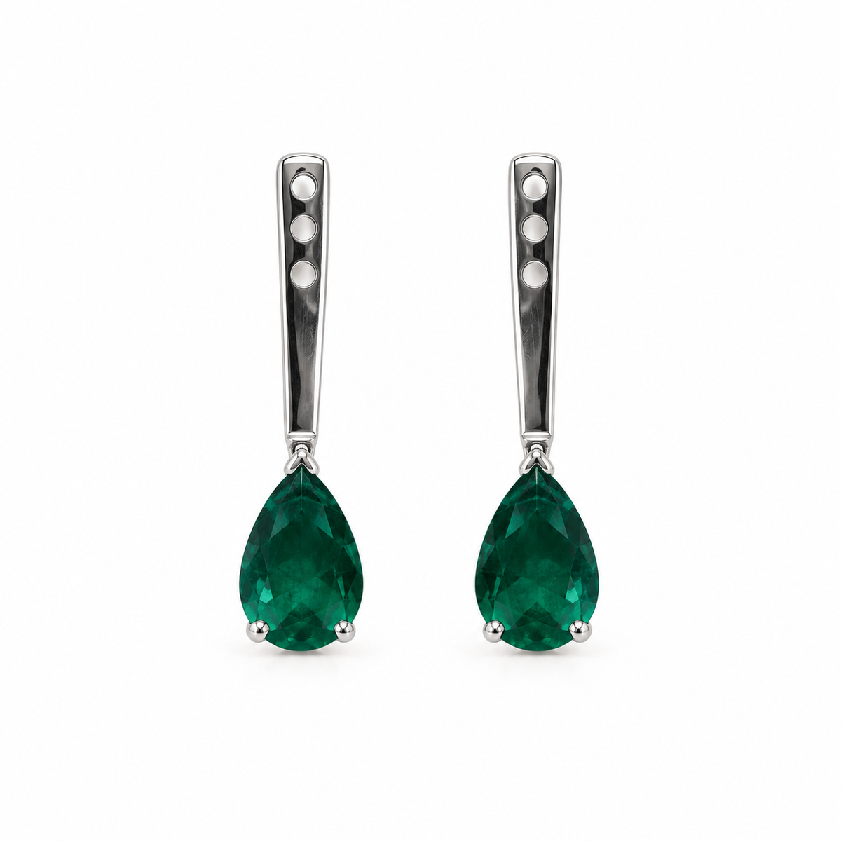 Ear jackets de esmeralda