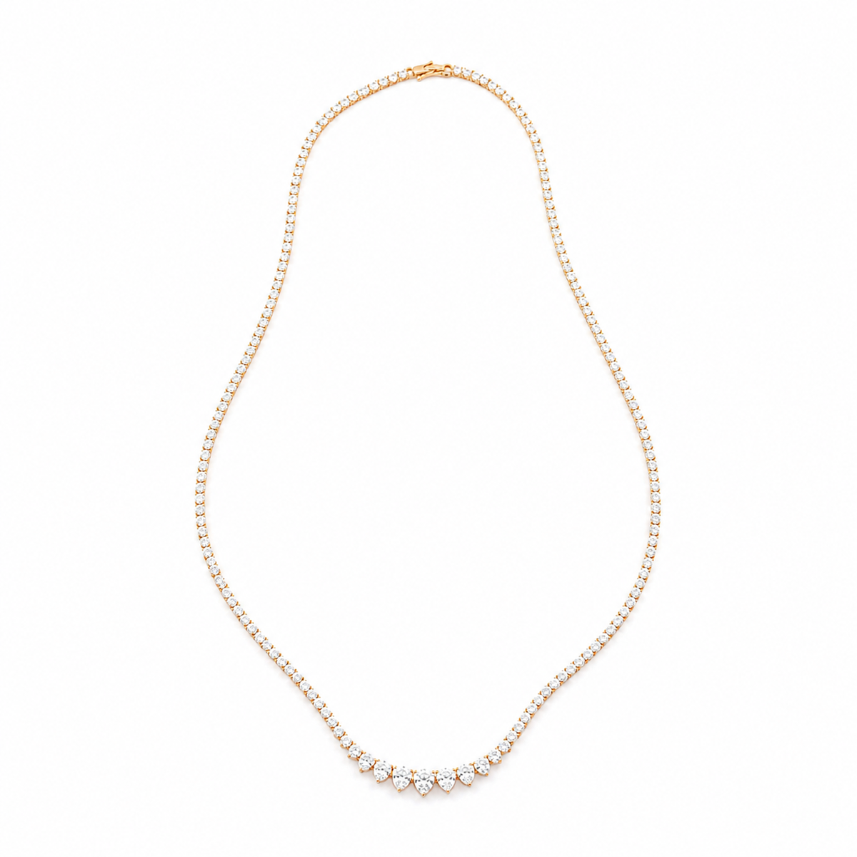 3 CT Tennis Riviera Necklace