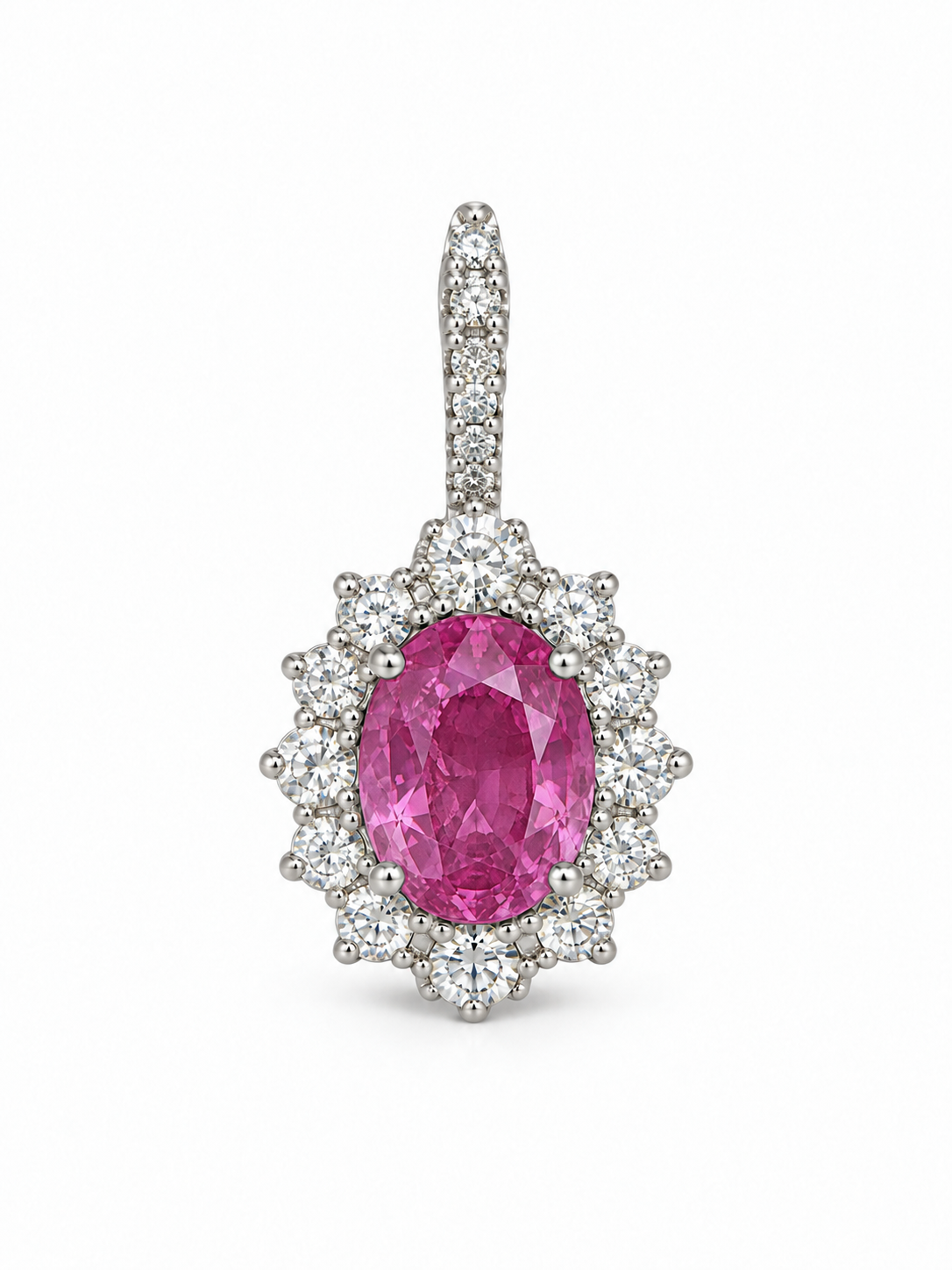 Dije / Enhancer Zafiro Rosa