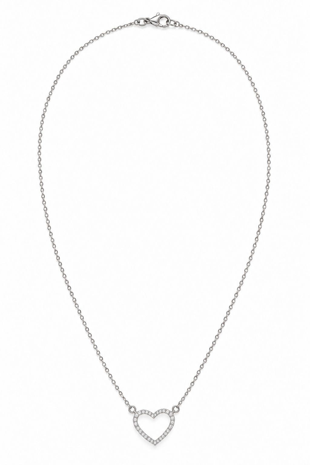 Collar de Corazon de Diamantes