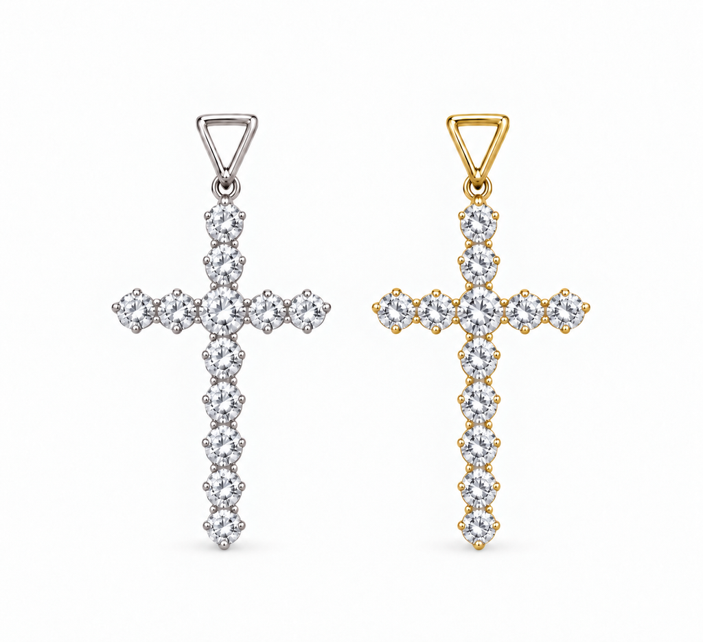 Dije Cruz de Diamantes