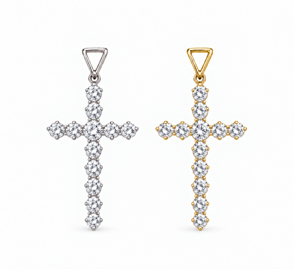 Dije Cruz de Diamantes