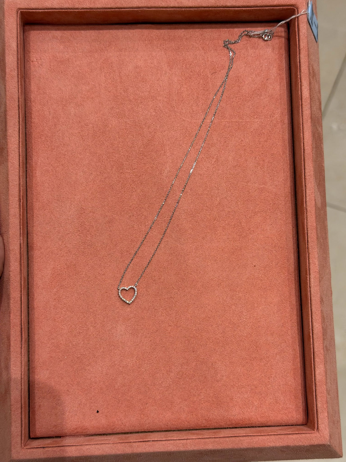 Collar de Corazon de Diamantes