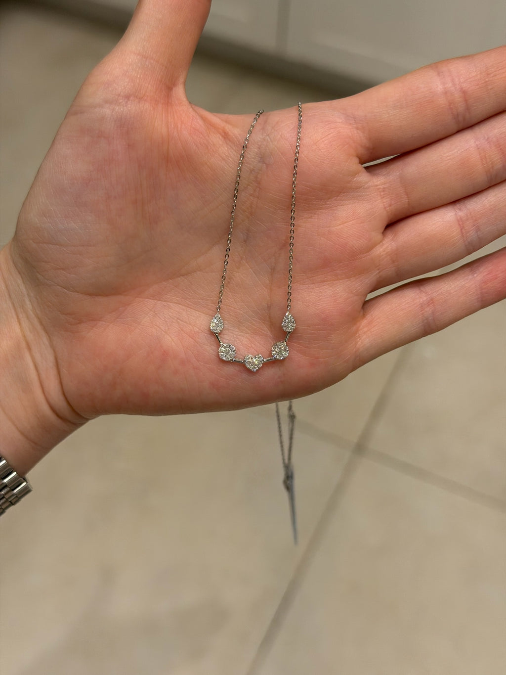 Collar Multishape de Clusters de Diamantes