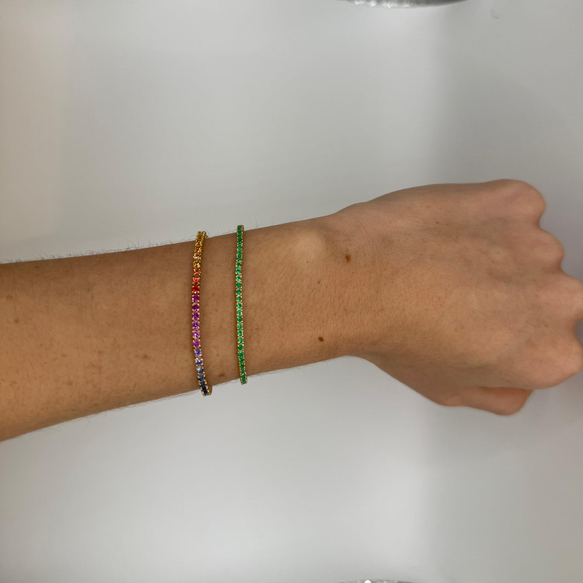 Pulsera Tennis Esmeralda