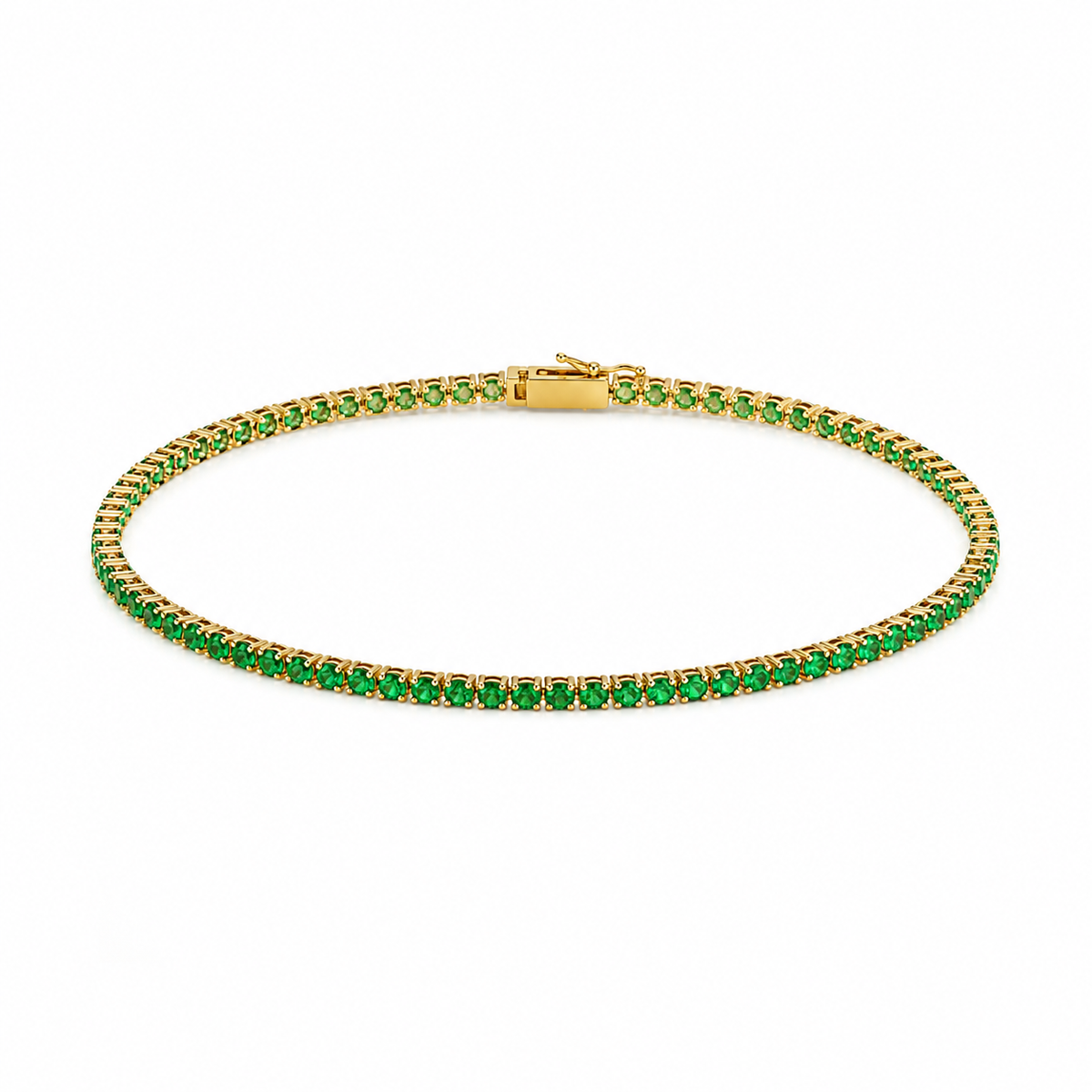Pulsera Tennis Esmeralda