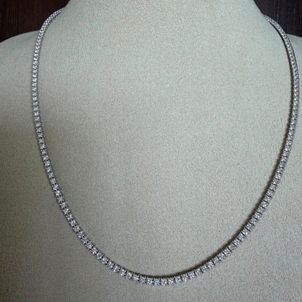4 Carats Tennis Lab Grown Necklace