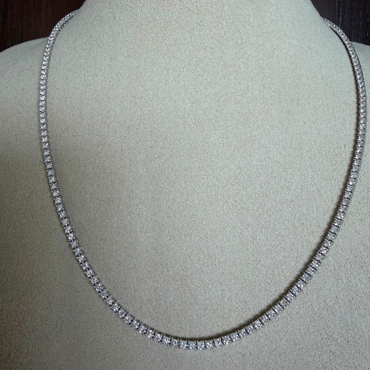 4 Carats Tennis Lab Grown Necklace