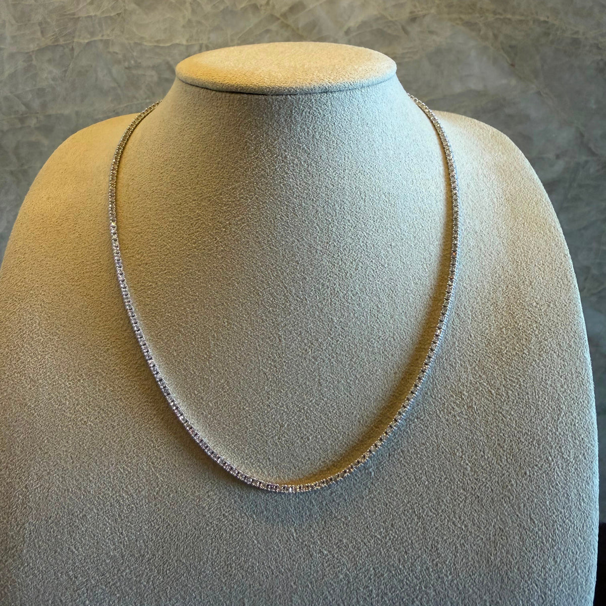 4 Carats Tennis Lab Grown Necklace