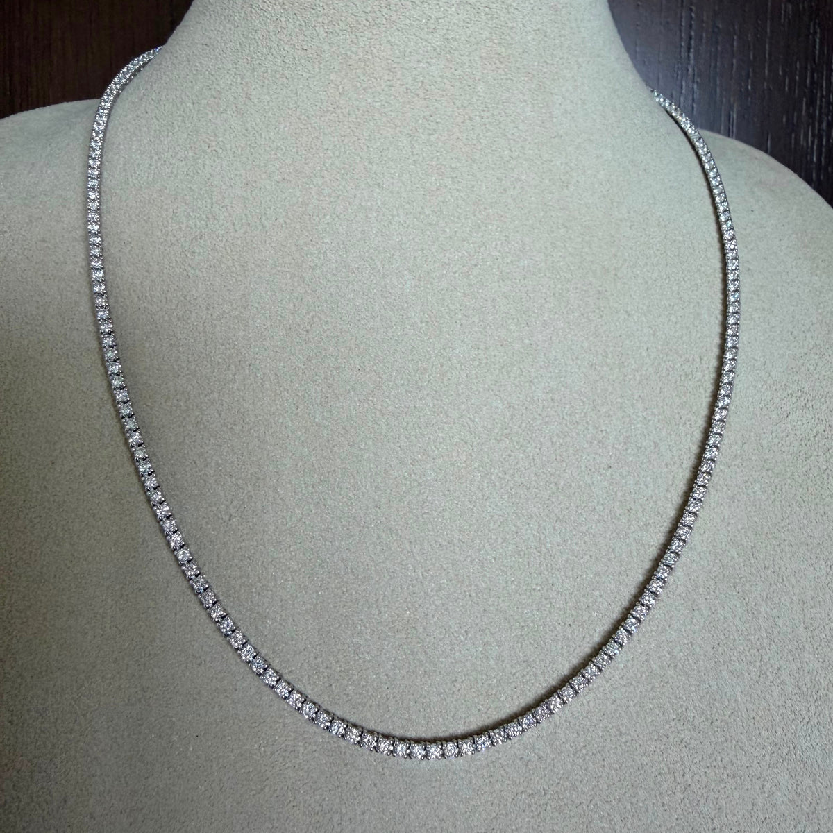 4 Carats Tennis Lab Grown Necklace